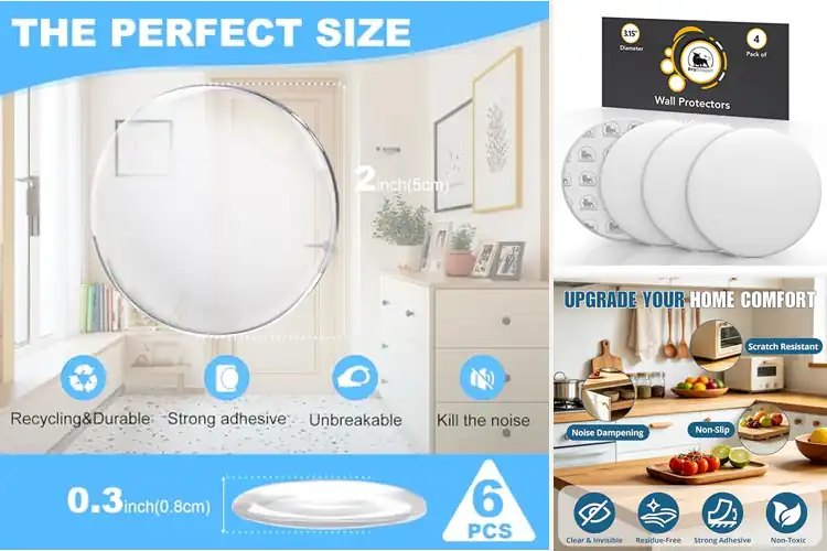 Detailed view of Best Adhesive Door Bumpers: Protect Walls & Furniture