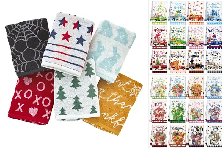 Detailed view of Best Festive Hand Towels