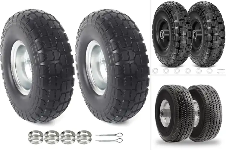 Detailed view of Best Flat Free Hand Truck Wheels