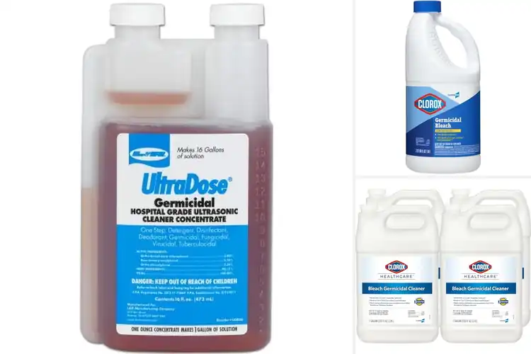 Detailed view of Best Germicidal Solution Bottles