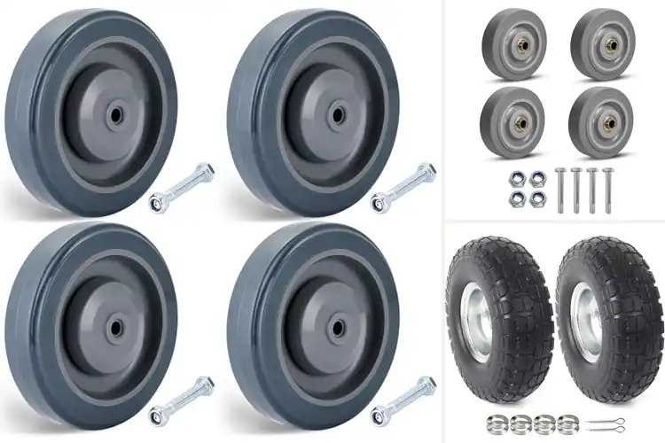 Detailed view of Best Heavy Duty Cart Replacement Wheels