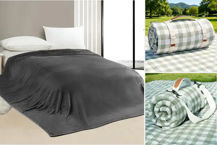 Detailed view of Best Large Outdoor Blankets for Cozy Family Adventures