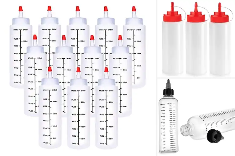 Detailed view of Best Marked Squeeze Bottles for Smooth, Controlled Pouring
