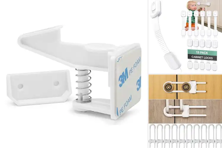 Detailed view of Best No Drill Cabinet Safety Locks