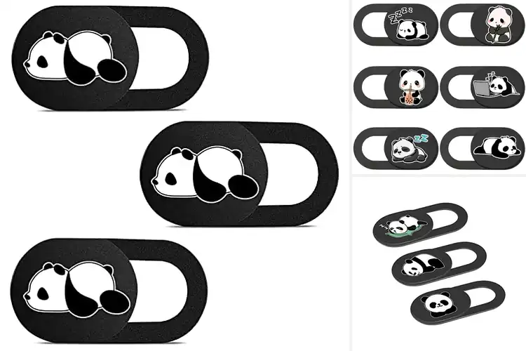 Detailed view of Best Panda Webcam Covers