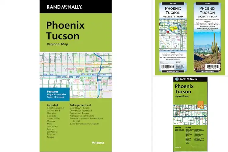 Detailed view of Best Phoenix Tucson Regional Maps