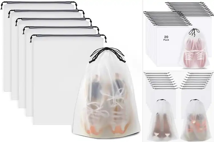 Detailed view of Best Shoe Bags for Clean, Organized Travel