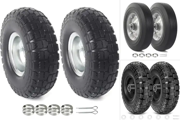Detailed view of Best Solid Rubber Hand Truck Wheels