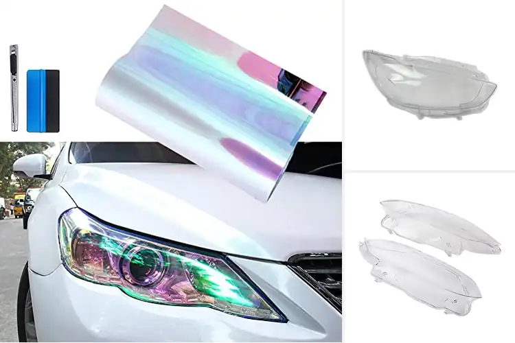Detailed view of Best Transparent Headlight Covers: Brighten Your Ride Safely