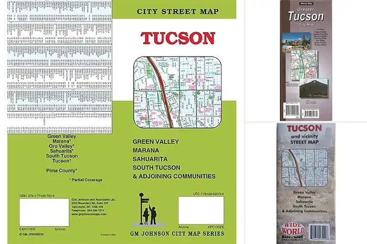 Detailed view of Best Tucson Street Maps