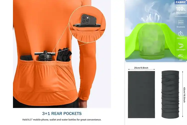 Detailed view of Best UPF Cycling Apparel